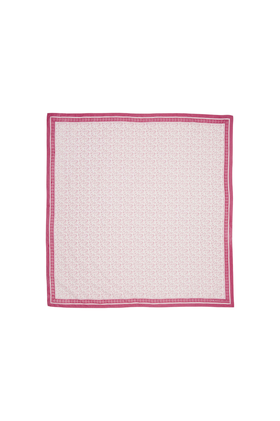 Garden Scarf - Garden print/Soft pink/Off white