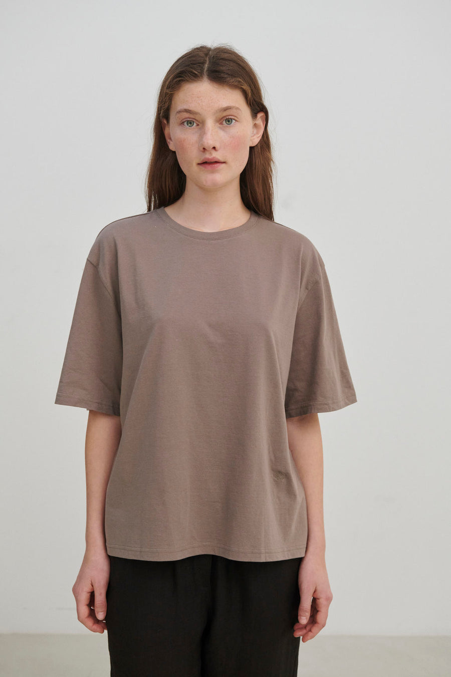 Andy oversize tee - Cold Brown
