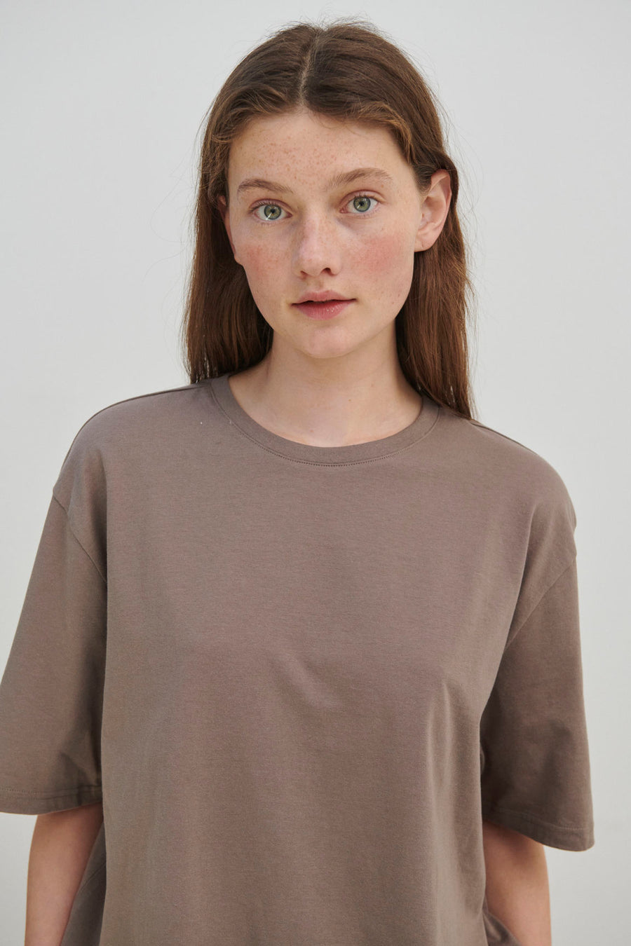 Andy oversize tee - Cold Brown