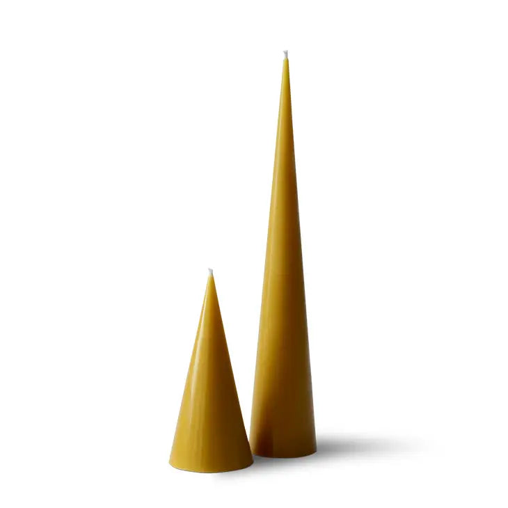 Double Cone - Organic Beeswax Candles