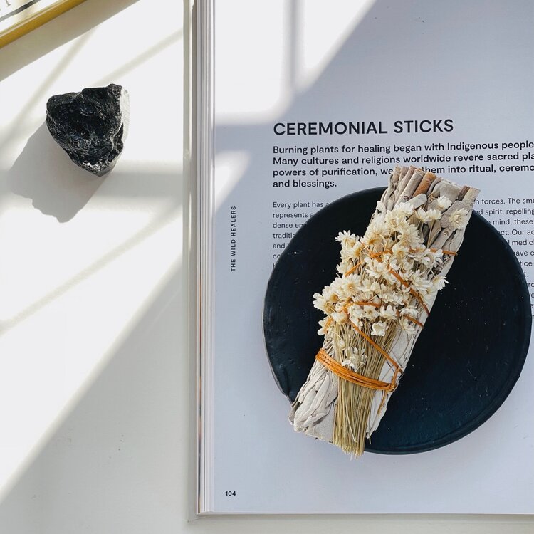 White Sage and White Dried Flowers